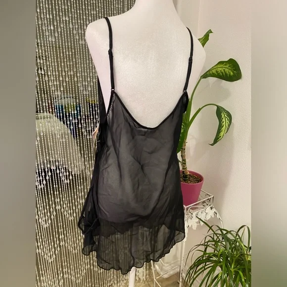 SHIRLEY OF HOLLYWOOD SHEER BABYDOLL NWT - Picture 4 of 5